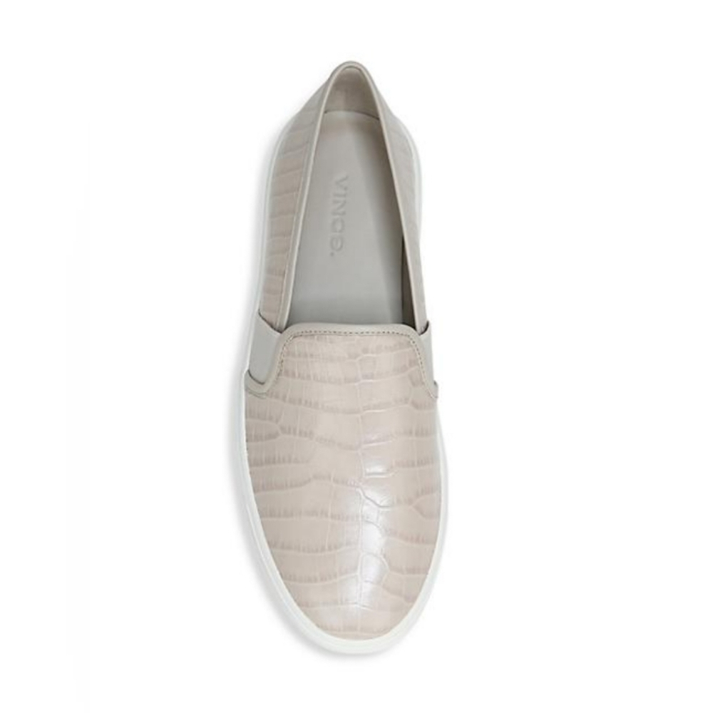 Vince Blair Croc-Embossed Slip-On Sneakers 8